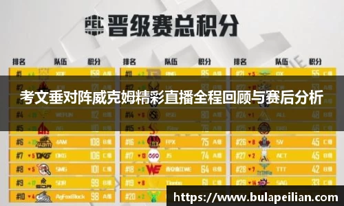 考文垂对阵威克姆精彩直播全程回顾与赛后分析